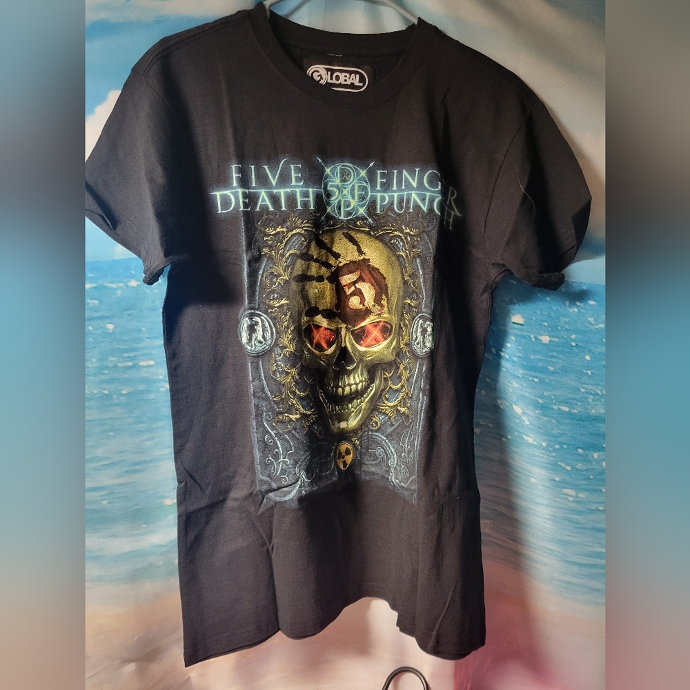 Global NEW In Package Five Finger Death‎ Punch Tshirt Size Medium Unisex